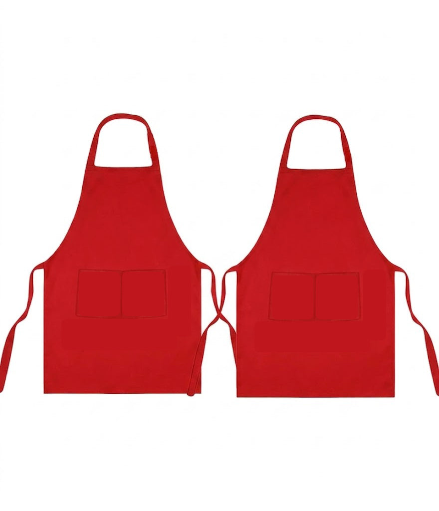 Unisex Cooking Apron UK: Bib Chef Apron with 2 Pockets