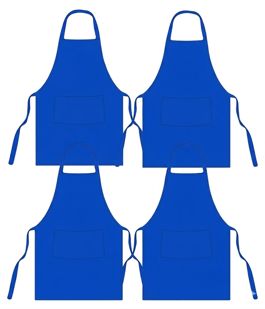 Unisex Cooking Apron UK: Bib Chef Apron with 2 Pockets