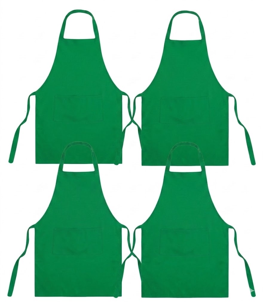 Unisex Cooking Apron UK: Bib Chef Apron with 2 Pockets