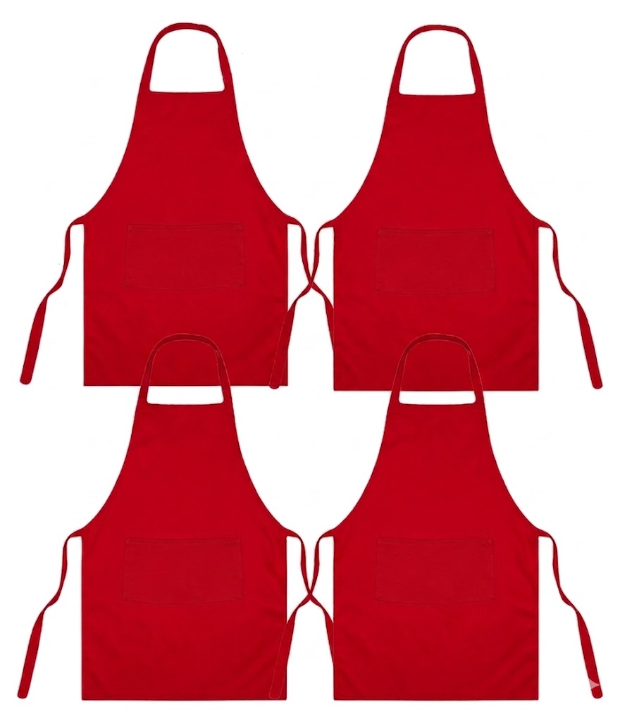 Unisex Cooking Apron UK: Bib Chef Apron with 2 Pockets