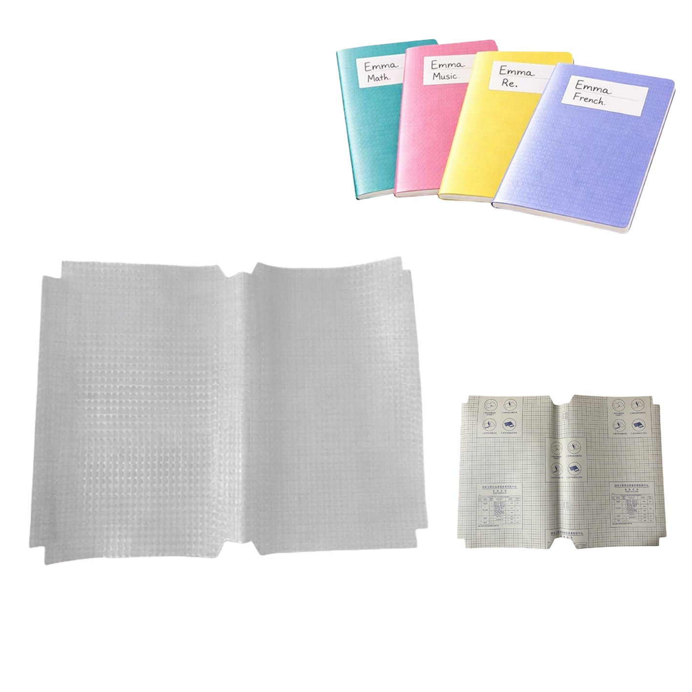 A4 Self-Adhesive Book Cover Protective Sheets – 47×34cm. No Cutting Required