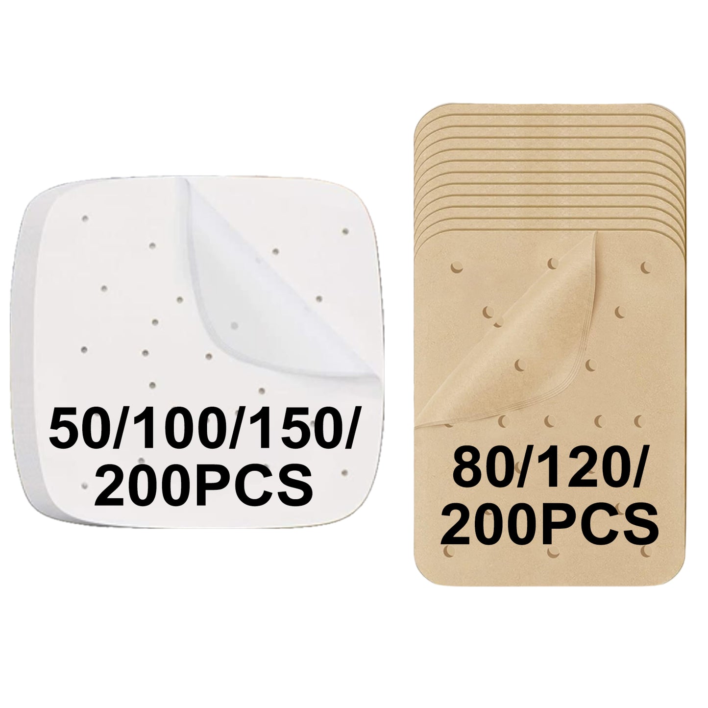Air fryer parchment paper UK: 50-200 Pcs Disposable Liners