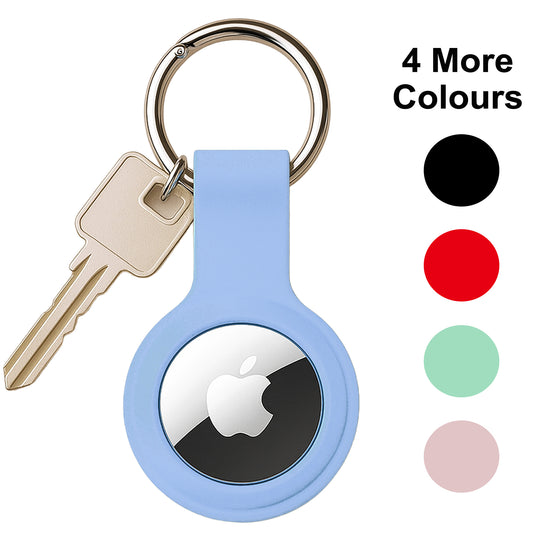 Silicone AirTag Case: Keyring Holder for Pets & Keys (5 Colours)
