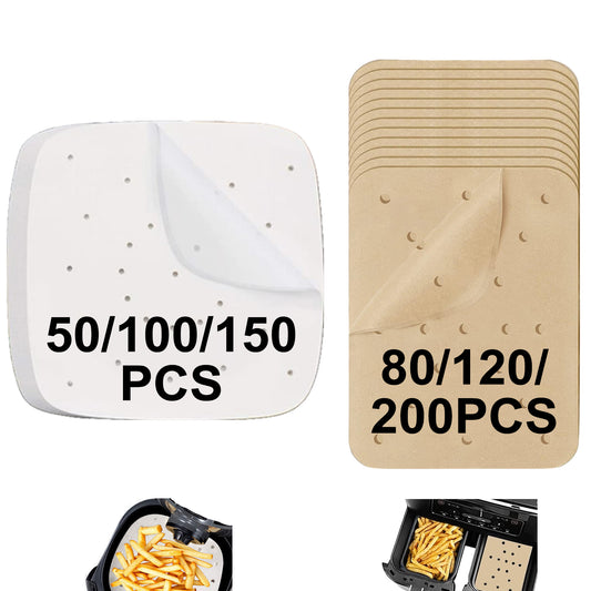 Air fryer parchment paper UK: 50-200 Pcs Disposable Liners