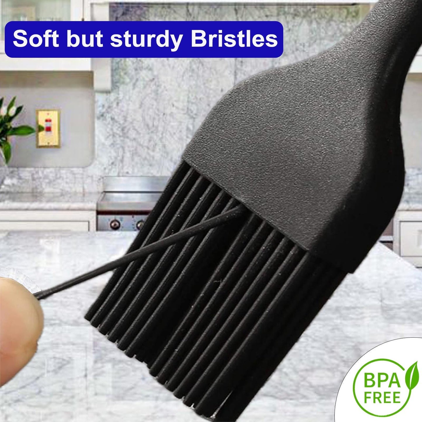 Silicone Cooking Spatula for Baking & Basting Food Brush