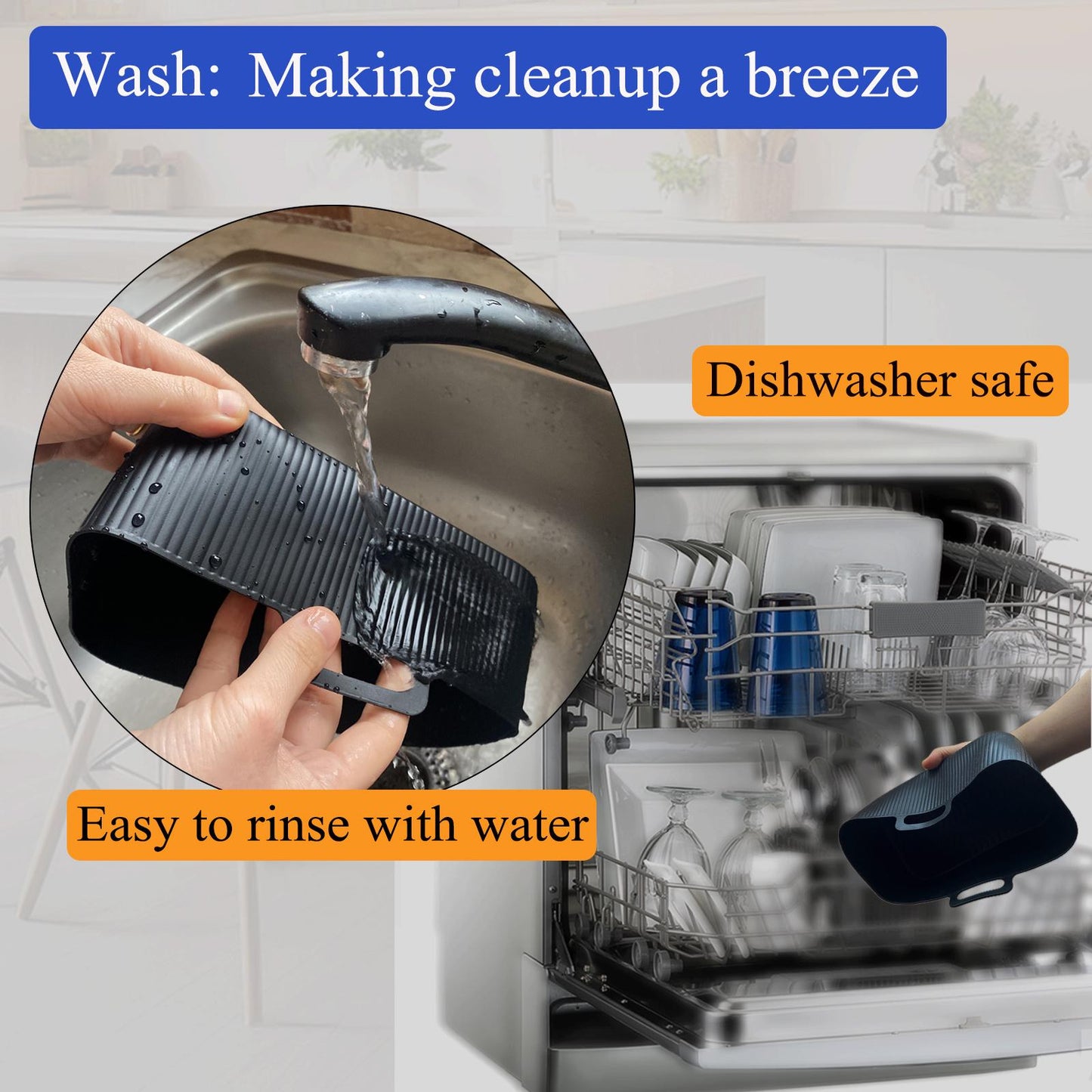 Ninja AF300 air fryer liner: 2Pcs Reusable Silicone Set