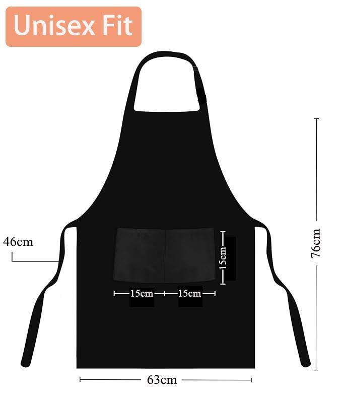 Unisex Cooking Apron UK: Bib Chef Apron with 2 Pockets