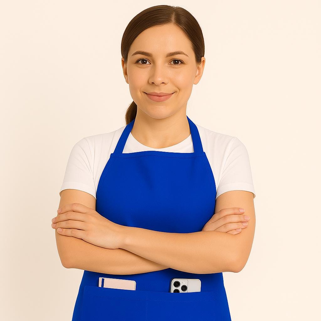Unisex Cooking Apron UK: Bib Chef Apron with 2 Pockets