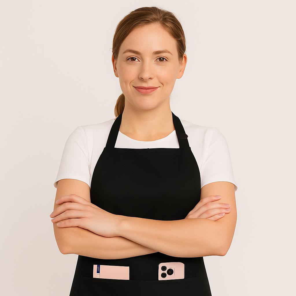 Unisex Cooking Apron UK: Bib Chef Apron with 2 Pockets