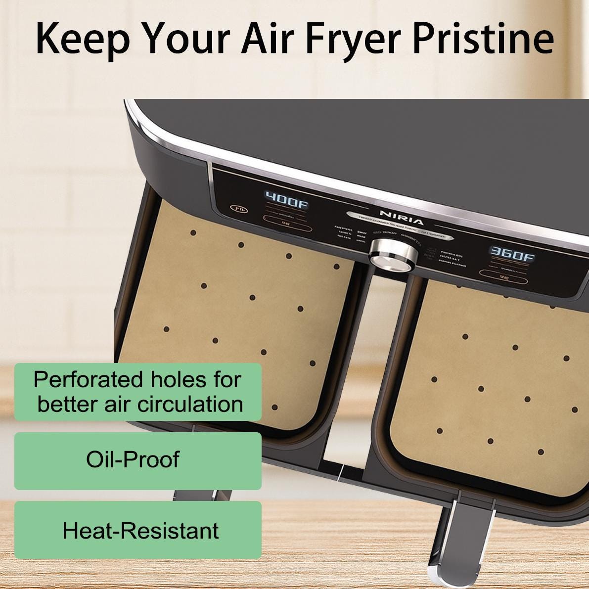 Air fryer parchment paper UK: 50-200 Pcs Disposable Liners