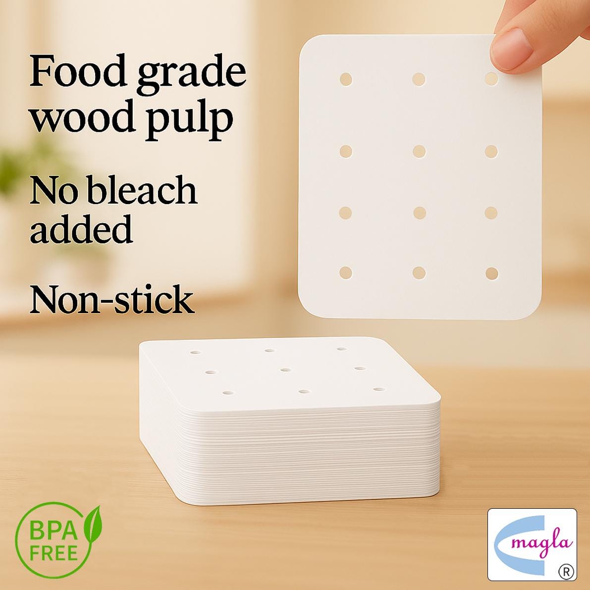 Air fryer parchment paper UK: 50-200 Pcs Disposable Liners