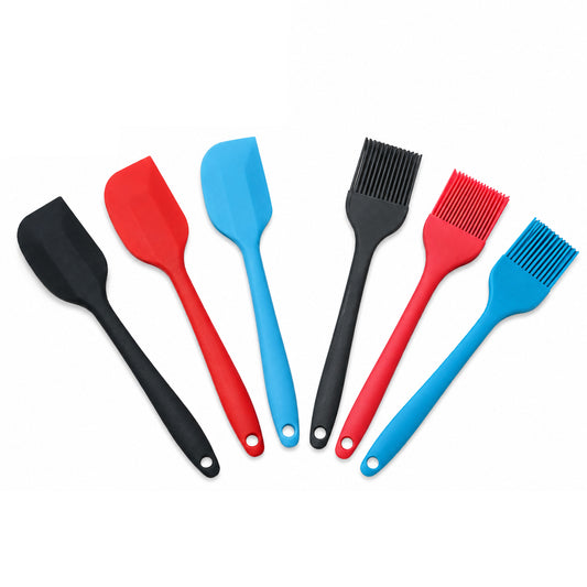 Silicone Cooking Spatula for Baking & Basting Food Brush